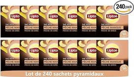"Lipton" arbata "Mango and Peach" - 20 piramidžių (12 dėžučių: 240 piramidžių)