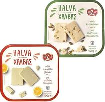 "Mezap" graikiška "Halva Variety" Vanilė 400g Pistacijos 400g (2 vnt.)