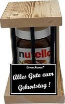 "Nutella" - "Emergency Reserve" - "Black Edition" - "Happy Birthday" - gimtadienio dovana - "Nutella" dovanų idėja su medžiu vyrams ir moterims
