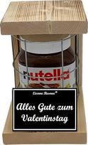 "Nutella" - avarinis rezervas - metalinis tinklelis - laiminga Valentino diena - dovana Valentino dienai - "Nutella" dovanų idėja su medžiu vyrams ir moterims