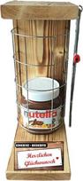 "Nutella" dovanos gimtadienio dovanos - "Nutella" stiklo geležies atsarginis tinklelis, įskaitant pjūklą - dovanų rinkinys vyrams moterims Tekstas raudonas: Sveikinimai