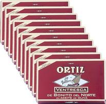 "Ortiz Ventresca" baltojo tuno pilvelis aliejuje, 10 pakuočių (po 112 g)