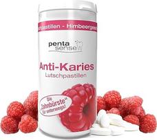 "PentaSense®" - Ksilitolio pastilės nuo ėduonies su aviečių skoniu, apsaugančios nuo apnašų ir rūgščių, padedančios išsaugoti emalį - 150 vnt.