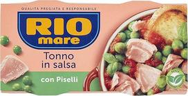 "Rio Mare Piselli e Tonno" paruoštas maistas "Tuno Peas" 2 x 160 g greitai paruošiamas maistas 6 vnt.