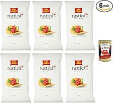 "San Carlo Rustica" bulvių traškučiai dideli briaunoti 6 x 400 g šeimyninė pakuotė Itališki vakarėlių traškučiai užkandžiams "Aperitif" traškūs + itališka gurmaniška polpa