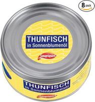 "Saupiquet" tuno gabaliukai saulėgrąžų aliejuje, 8 vnt. (8 x 185 g tūbelė)