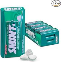 "Smints Fresh Effect Eucalyptus" skardinė "Smint Clean Breath Smint Mint" 12 pakuočių po 420 g iš viso