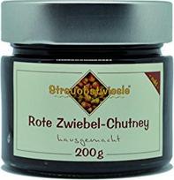 "Streuobstwiesle" raudonųjų svogūnų čatnis - 200 g - sodrus, aromatingas padažas kepsniams, fondiu, "Raclette", dėžei, ryžiams...
