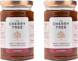 "The Cherry Tree" - aštrus pomidorų ir smulkintų svogūnų čatnis - 320 g - 2 pakuotės