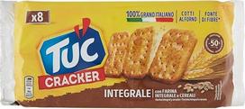 "Tuc Cracker Integrale" Viso grūdo sūdytas pyragas su viso grūdo miltais ir grūdais 267 g (8 x 33,3 g)