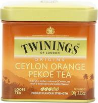 "Twinings Ceylon Orange Pekoe" arbata, biri arbata, 3,53 uncijos skardinė, Twinings