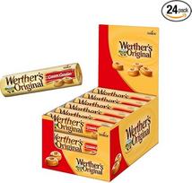 "Werther's Original Stick Pack" - 24 x 50 g - klasikiniai kremai su gardžiu karamelės skoniu - karameliniai saldainiai, supakuoti į kišeninę pakuotę