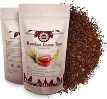 100 g "Premium Rooibos" arbatos - palaidi laukinių raudonųjų krūmų lapai - labai antioksidacinė žolelių arbata - žalia ir be kofeino, skirta miegui ir latte