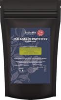 250 g juodųjų Malabaro pipirų, sveiki kalnų pipirai, tigriniai pipirai, iš Wayanad kalnų, intensyvaus vaisių skonio, skirti mėsai, žuviai, daržovėms Saliamo