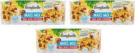 3 x "Bonduelle" kukurūzų mišinys Kukurūzai su alyvuogėmis ir pipirais Saldūs ir traškūs kukurūzai su alyvuogėmis ir pipirais (3 x 170 g)
