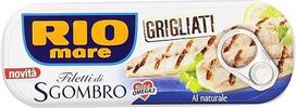 6x Rio Mare Filetti di Sgombro Grigliato al Naturale Grilyje keptos skumbrės filė 120 g Daug Omega 3