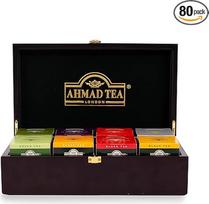 Ahmad Tea - Tea Keeper | Arbatos dėžutė - dekoratyvinė medinė dėžutė su 8 x 10 arbatos maišelių