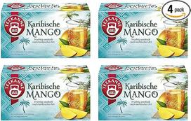 Arbatinukas - Karibų mango, 4 pakuotės - Country Tea (4 x 45 g, po 20 arbatos maišelių)