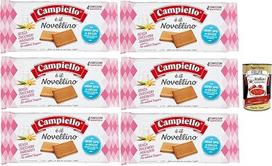 Campiello Novellino senza zuccheri aggiunti, be pridėtinio cukraus, sausainiai, 6 x 350 g, tortas sviestas sausainis + itališka gurmaniška polpa 400 g