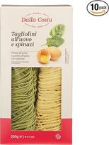 Dalla Costa Tagliolini makaronai su kiaušiniais ir špinatais Pagaminta Italijoje Ekonominė pakuotė 10 x 250 g