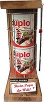 Dovanų idėjos gimtadienio proga Juokinga tėčiui Duplo 20 strypų geležies atsarginis tinklelis su avarinio pjūklo tekstu Raudona "Bester Papa der Welt" (20 x 18,2 g)
