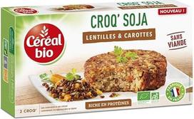 Ekologiški "Croq'Soy" lęšiai/morkos 200 g