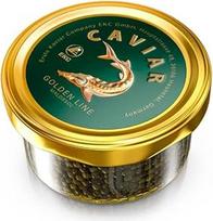 Eršketų ikrai 50 g Golden Line, Malossol Fish Caviar, Juodieji ikrai, Acipenser schrenckii x Huso Dauricus, Beluga Caviar