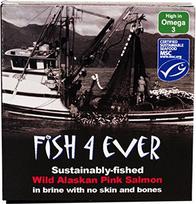 Fish 4 Ever Laukinė rožinė lašiša sūryme 160g