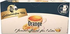 Goldmännchen Jumbo Tea Orange, apelsinų arbata, vaisių arbata, 20 arbatos maišelių, dideli maišeliai, 3124 des