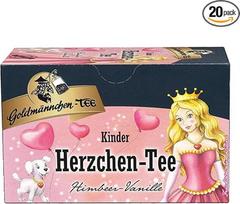 Goldmännchen Vaikiška arbata "Heart Tea", vaikams, vaisių arbata, 20 atskirai užspaudžiamų arbatos maišelių