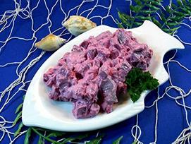 GreetFish raudonosios silkės salotos, "Matjes Bismarck" silkės kubelis, burokėlių salotos, 500g