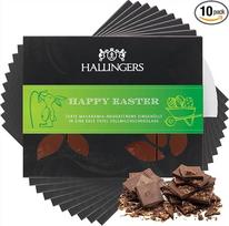 Hallingers 10 x laimingų velykinių dovanų Velykų krepšeliams Velykoms, pilnavertis pieninis švelnus šokoladas Macadamia Nougat (dėžutė) - motinos dienos dovana ir dovanų idėjos tėvo dienai | Sveikiname, dėkojame