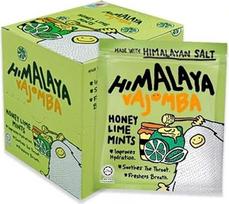 Himalaya Salt Sports Candy - Honey Lime - Salt Punjab Pakistan - Gaivinantys saldainiai su medumi ir liepomis bei sūriu prieskoniu - pakuotė 12 maišelių po 15g