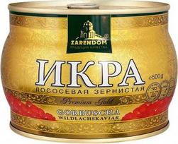 Ikrai - Zarendom Gorbuscha lašišų ikrai Premium Gold 500 g - Raudonieji ikrai - Ikra