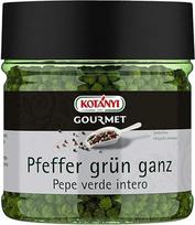 Kotanyi Gourmet pipirai žali sveiki | Švelniai aštrūs, šiek tiek vaisinio aromato, 400 ml