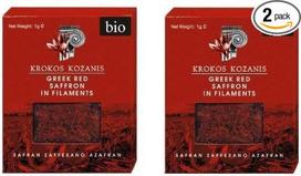 Kozanis Graikijos raudonasis šafranas krokodilas gyslose 2 x 1 g, Cooperative De Safran