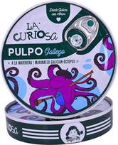 La Curiosa - Pulpo A La Gallega - 110g | Aštuonkojai alyvuogių aliejuje su rūkytais pipirais | Tapa