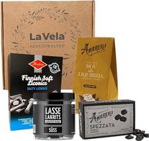 LA VELA Genusswelten saldžiųjų ir sūriųjų saldymedžių rinkinys, 4 rūšys, 555 g, degustacinis rinkinys