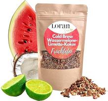 LORAN Cold Brew Fruit Tea Watermelon Lime Coconut Premium Quality 100 g Cold Pour Iced Tea Make Yourself Fruity Stand Up Bag with Zip Closure