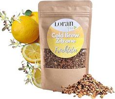 LORAN Cold Brew Fruit Tea Lemon, aukščiausios kokybės, 100 g, šalto užpilo, šalta arbata, kurią galima pasigaminti patiems, vaisinė, užtraukiamas maišelis su užtrauktuku