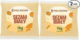 MALINOWE Natūralios baltojo sezamo sėklos 2 x 1 kg