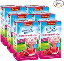 Milford Cool & Delicious Raspberry Cherry, 20 maišelių, 6 pakuotės (6 x 50 g)