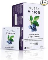Nutra Tea Nutravision Eyebright arbata padeda išlaikyti optimalų regėjimą, mažina akių sudirgimą ir nuovargį, 40 daugkartinio naudojimo arbatos maišelių, žolelių arbata su žaliąja arbata ir kiviais