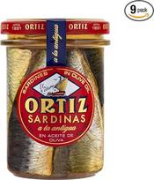 ORTIZ Old Style Sardinės alyvuogių aliejuje 140g, 9 vnt.
