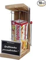 Personalizuotos dovanos vyrams Moterys Dovanų idėja su vardu - Geležies atsarginių tinklelių narvas Hanuta (10 x 22 g), įskaitant avarinį pjūklą - gimtadienis Vestuvės Atsisveikinimas