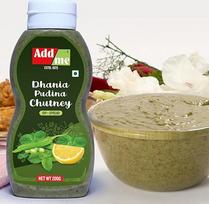 Pridėti mane Naminis Dhania Pudina Chutney 210g Klasikinis indiškas mėtų padažas, žaliojo čatnio receptas 210g išspaudžiamas buteliukas
