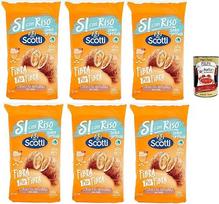 Riso Scotti Si con Riso Cornetti Senza Lattosio Fibra Più Fibra, kruasanas su pilno grūdo miltais su medumi, be laktozės, be palmių aliejaus, su motinos mielėmis 6 x 250 g + Italian Gourmet Polpa 400 g