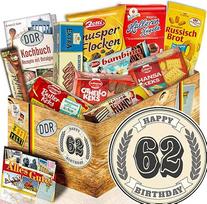 Saldūs pyragaičiai / DDR rinkinys / Dovanos 62-ajam gimtadieniui moterims / 62-asis gimtadienis
