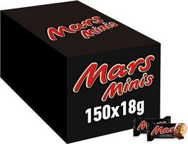 Šokoladiniai batonėliai "Mars Minis" | didmeninė šokolado pakuotė | karamelė | 150 x 18g
