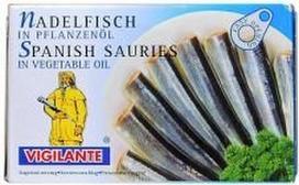 Spygliuočių žuvys augaliniame aliejuje / Agujas en aceite Vegetal - 88 g
